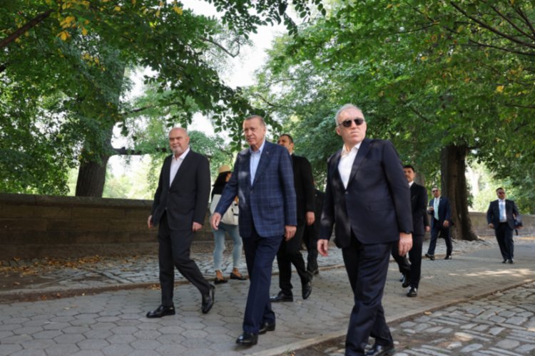 Cumhurbaşkanı Erdoğan, Central Park’ta 'huzur' turunda -