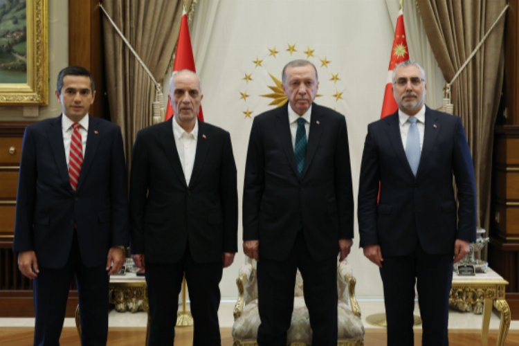 Cumhurbaşkanı Erdoğan, işçi ve işveren temsilcilerini kabul etti -
