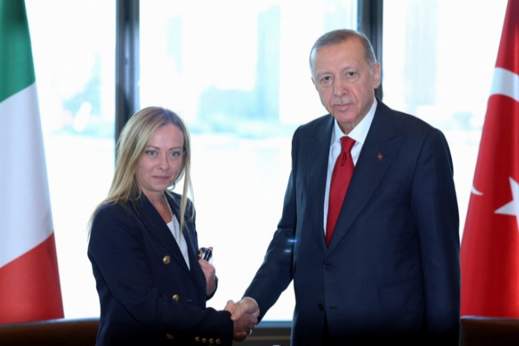 Cumhurbaşkanı Erdoğan Meloni ile görüştü -