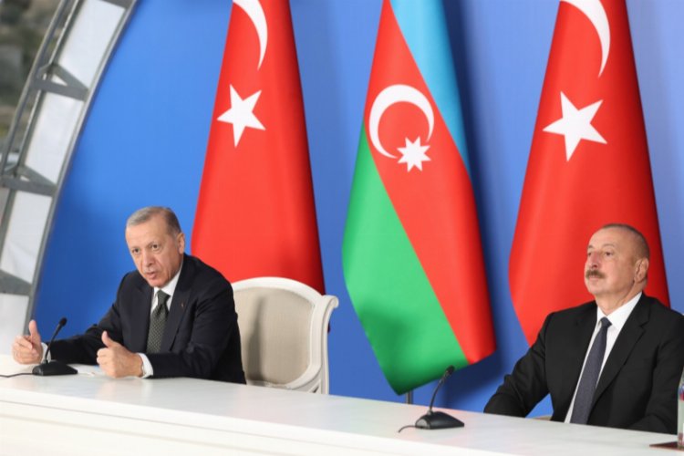Cumhurbaşkanı Erdoğan, mevkidaşı Aliyev ile ortak açıklama yaptı -