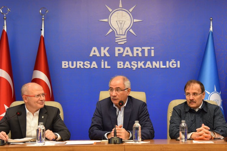 Cumhurbaşkanı Erdoğan'ın Bursa mitingi öncesi 'Ala' toplantı -