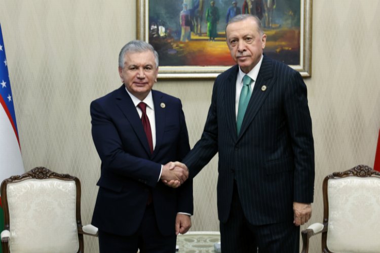 Cumhurbaşkanı Erdoğan Özbekistanlı mevkidaşıyla buluştu -