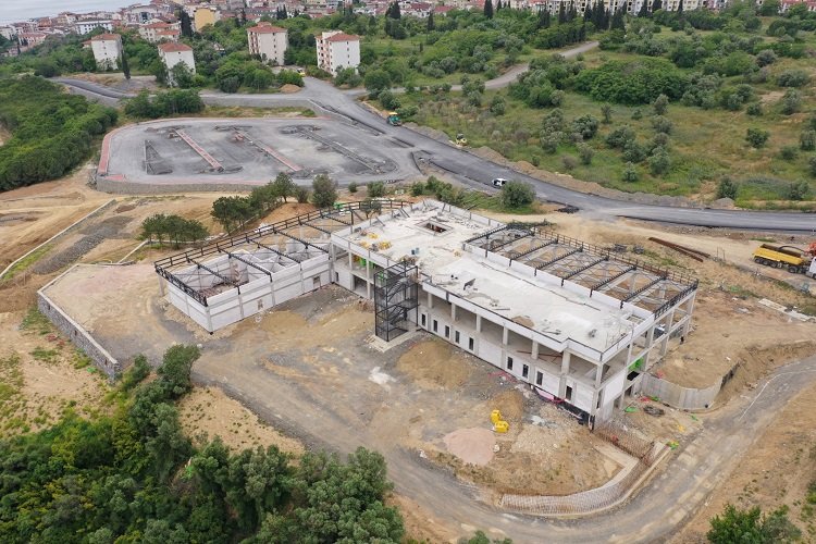 Darıca Millet Kıraathanesi'nin kaba inşaatı tamam -