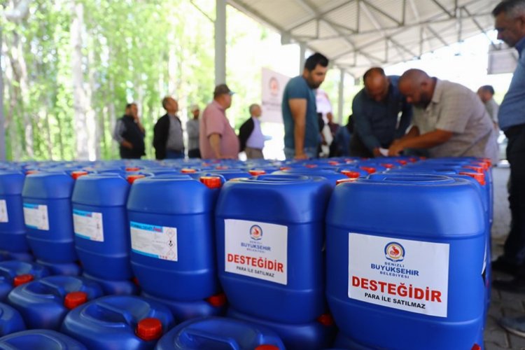 Denizli'de alabalık üreticisine 10 bin 300 litre dezenfeksiyon -