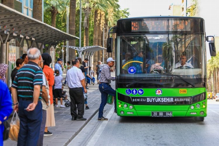 Denizliliye bayramda ulaşım ücretsiz -