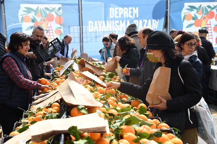 Depremzede üreticiye Kadıköy morali -