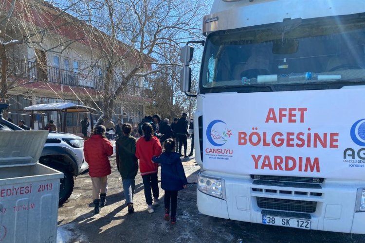 Depremzedelere 'Cansuyu' oldular -
