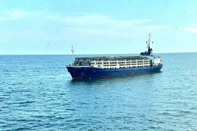 Dev canlı hayvan gemisi Türkeli açıklarında arızalandı -