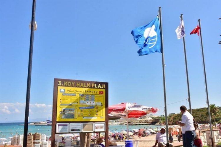 Didim'de 11 plaj ve 1 marina mavi bayraklı -