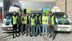 Dino Lino Fun Park Depremzede Çocukların yanında