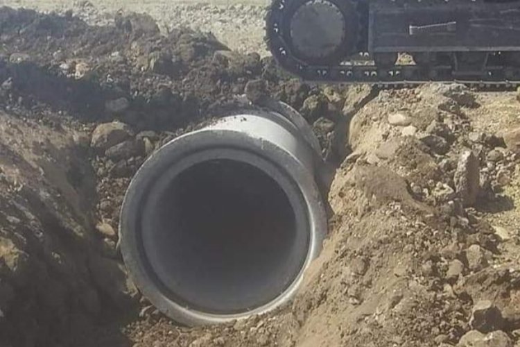 Diyarbakır Bağlar'da taşkınlara karşı beton borulu önlem -