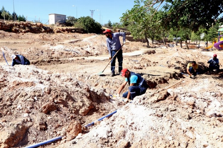 Diyarbakır Kocaköy'de Millet Bahçesi’nde çalışmalar sürüyor -