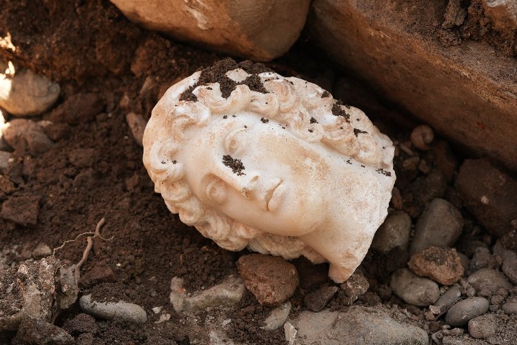 Düzce'de büyük İskender portre başı bulundu -