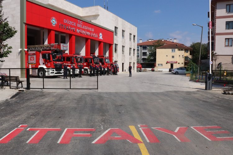 Düzce'de itfaiyeye donanımlı yeni bina -