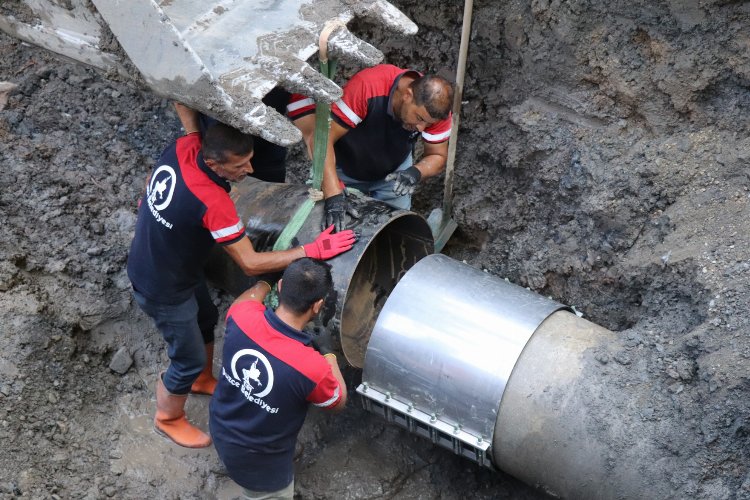 Düzce'de sele kapılan isale hattı yenileniyor -