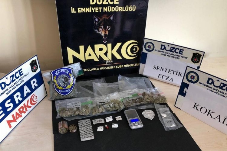 Düzce'de uyuşturucu taciri tutuklandı -