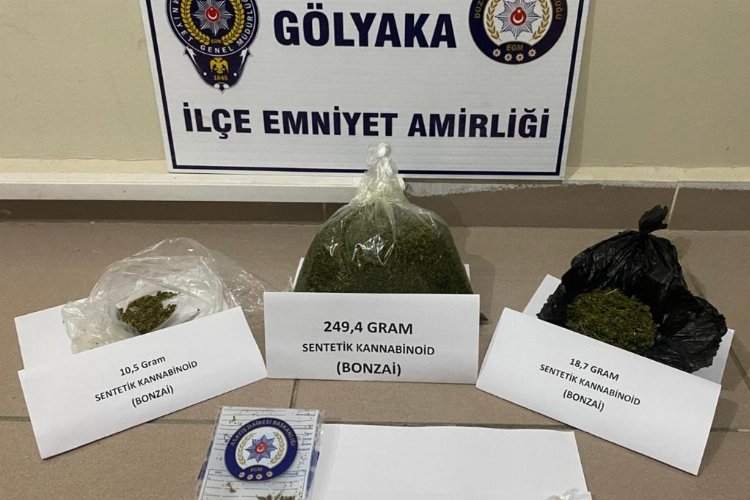 Düzce Gölyaka'da uyuşturucuya 1 tutuklama -