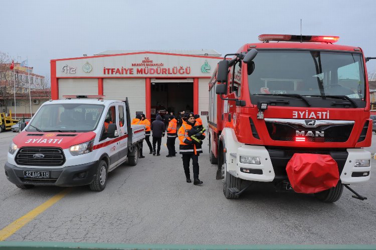 Edirne'den deprem bölgesine destek -