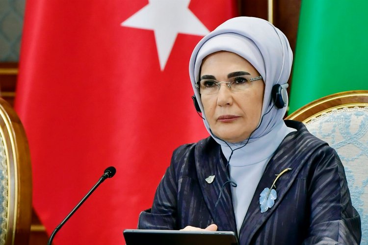 Emine Erdoğan'dan dünyaya çağrı... 'Filistin için tek yürek' toplantısı -