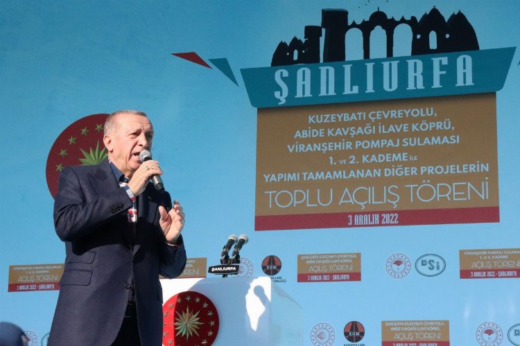 Erdoğan'dan Şanlıurfa'ya yatırım övgüsü -