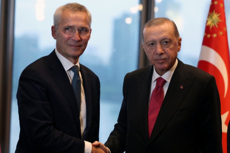 Erdoğan, Stoltenberg'i Türkevi'nde kabul etti -