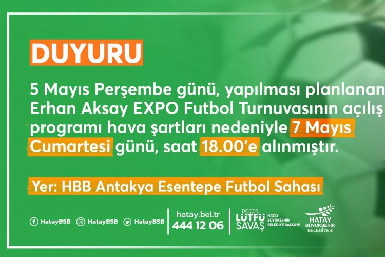 Erhan Aksay XPO Futbol Turnuvası'nın açılışı belli oldu -