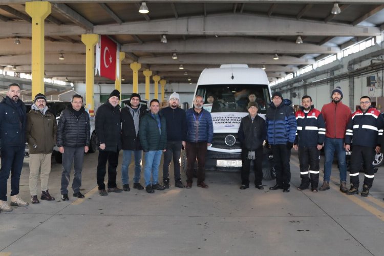ERÜ'lü mühendislerden deprem bölgesine çıkarma -