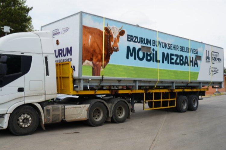 Erzurum'dan Adıyaman'a mobil mezbaha -