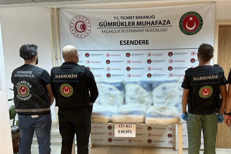 Esendere Gümrük Kapısında 153 kilo eroin yakalandı -