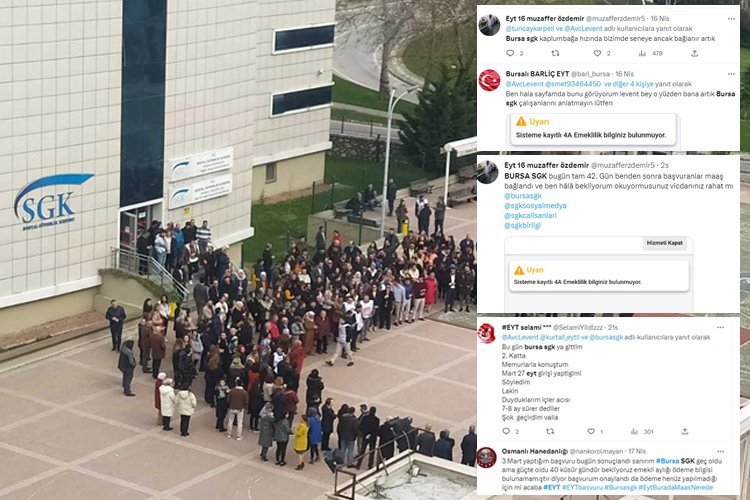 EYT’lilerin Bursa SGK isyanı: “Kaplumbağa hızında bir sistem…” -