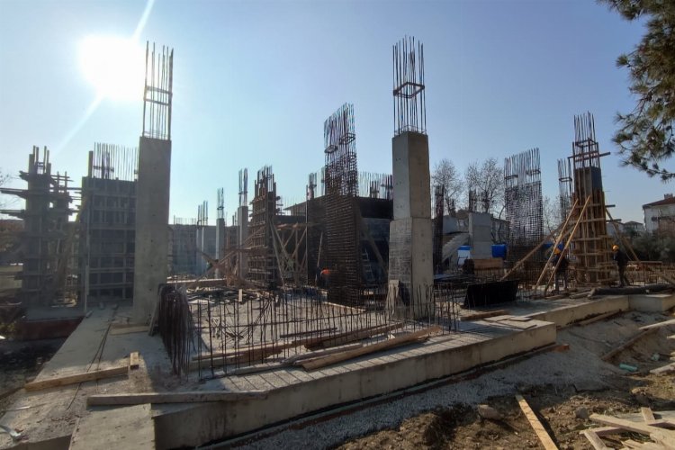 Fidanlık İlkokulu'nun yeni bina inşası hızla sürüyor -