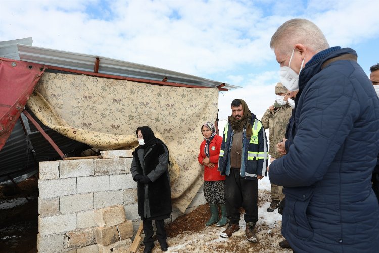 Gaziantep Büyükşehir'den karda mağdur olan köylü ve çiftçiye destek -