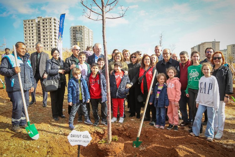 Gaziantep'te 5 bin metrekarelik alan ağaçlandırıldı -