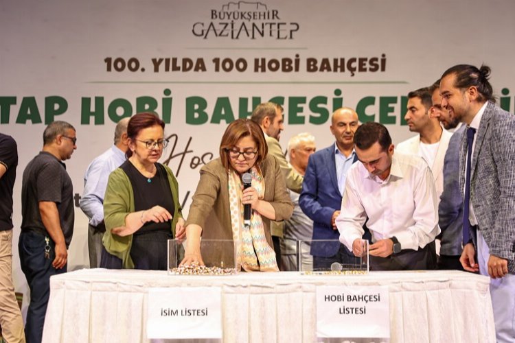 Gaziantep'te 5'ncü Hobi Bahçeleri kuraları çekildi -