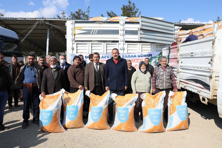Gaziantep'te hayvan yetiştiricilerine yüzde 100 hibeyle 374 ton yem desteği -