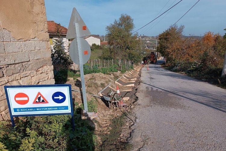 Gebze'de köy yolları V kanal'la korunuyor -