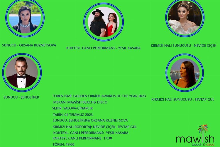 Golden Orkide Awards Of The Years'ta sunucular belli oldu! -