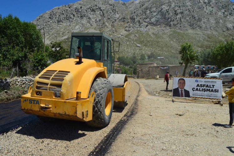 Günnercik yayla yolu asfaltlıyor -