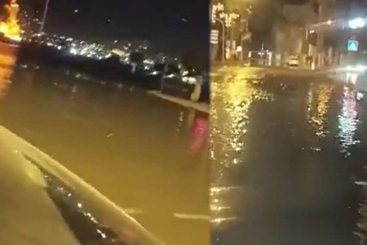 Hatay’da deprem İskenderun’da denizi yükseltti -