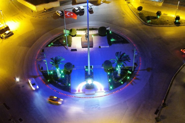 Hatay'ın ışıkları mavi kırmızı -