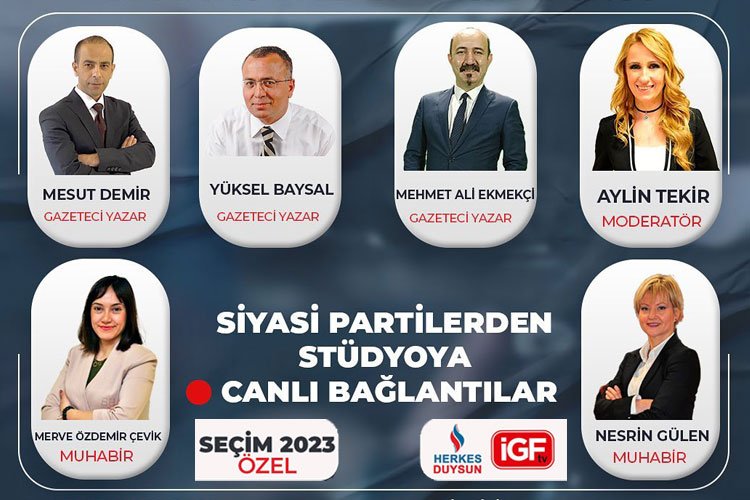 İGF üyesi medyalarda kesintisiz özel canlı yayın saat 17'de başlıyor -