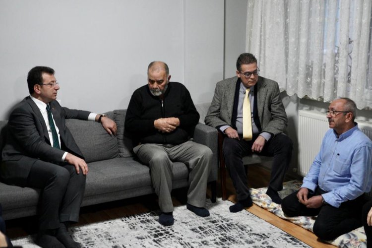 İmamoğlu'ndan Sinan Ateş'in ailesine taziye -