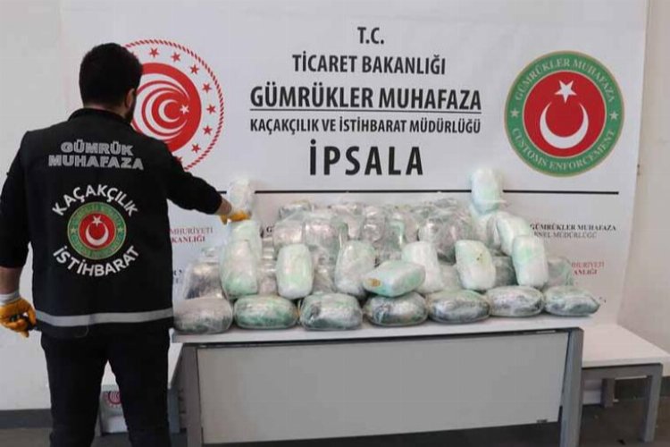 İpsala'da 79 kilogram skunk ele geçirildi -