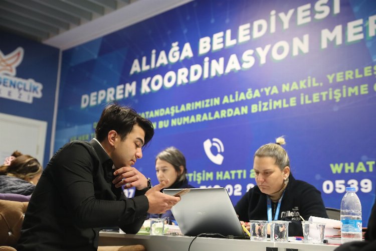 İzmir Aliağa Belediyesi depremzedeler için koordine oldu -