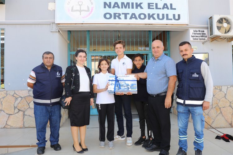 İzmir Güzelbahçe'de 'atıl pil'ler ödül getirdi -