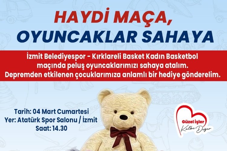 İzmit Belediyespor depremzedeler için sahada -