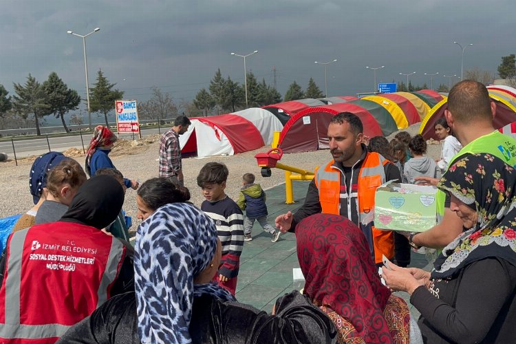 İzmit'in Kahramanmaraş'taki 'çadırkent'inde yaşam başladı -