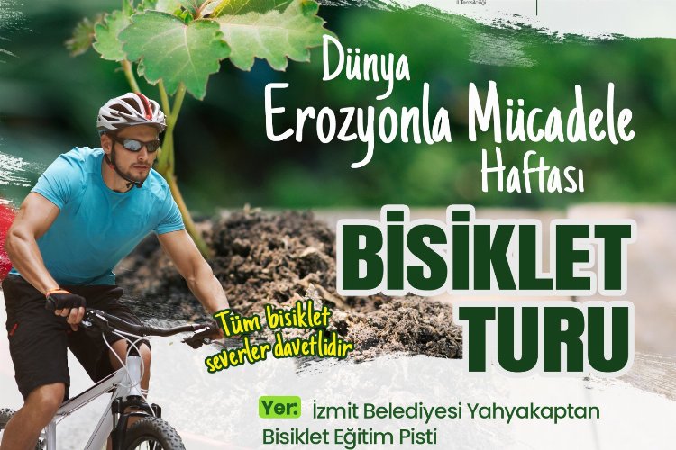 İzmit'te pedallar erozyonla mücadeleye çevrilecek -