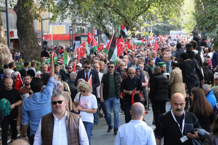 İzmit'ten Filistin’e destek yürüyüşü -