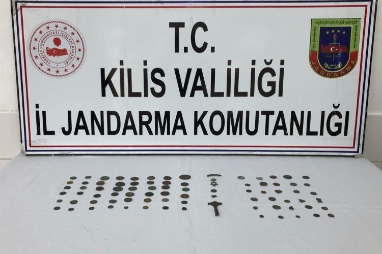Jandarma tarihi eser niteliği taşıyan 84 adet sikke, ele geçirdi -